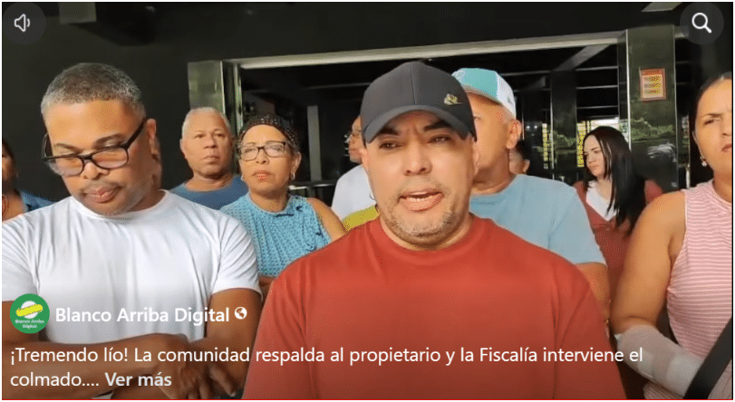 La comunidad respalda al propietario y la Fiscalía interviene el colmado